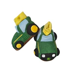 John Deere Boys' Infant Toddler Tractor Slippers Size 5/6